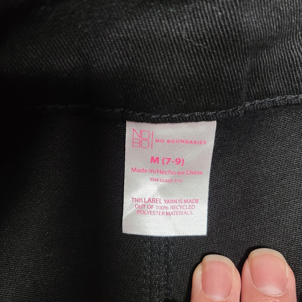 No Boundaries Womens Black Jean Skort Medium NWT - Picture 7 of 7